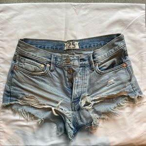 Free People Jean Shorts